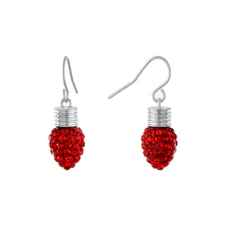 Thumbnail 4: ATHRA Crystal Lightbulb Drop Earrings 