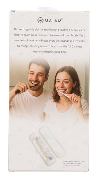 Thumbnail 2: GAIAM Rechargeable Electric Toothbrush with Case 