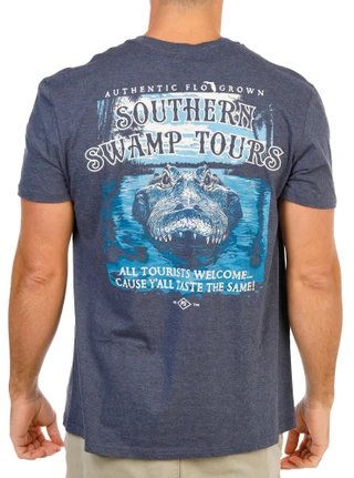 Thumbnail 1: FloGrown Men's Short Sleeve Southern Swamp Tours Tee 