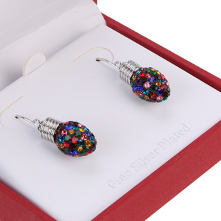 Thumbnail 2: ATHRA Christmas Lightbulb Drop Earrings 