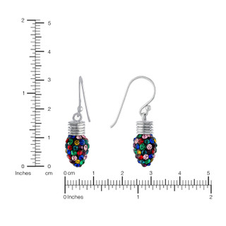 Thumbnail 4: ATHRA Christmas Lightbulb Drop Earrings 