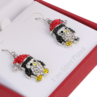 Thumbnail 2: ATHRA Crystal Penguin Drop Earrings 