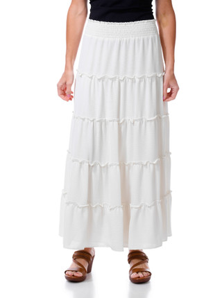 Thumbnail 1: Vince Camuto Women's Tiered Smock Waist Maxi Skirt  