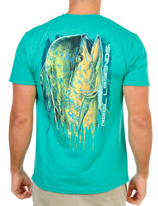 Thumbnail 1: REEL LEGENDS Men's Short Sleeve Big Time Graphic Tee  