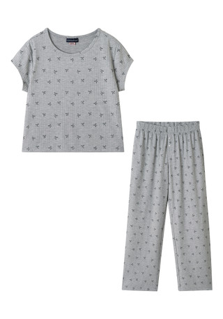 Thumbnail 4: Andy & Evan Girls 2 Pc Bow Pants Set 