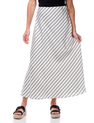 Thumbnail 1: Vince Camuto Women's Bias Stripe Midi Skirt  