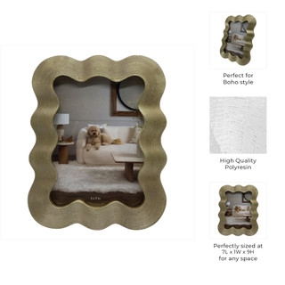 Thumbnail 4: Sagebrook Home 5x7 Wavy Photo Frame  