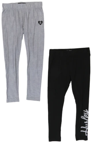 Thumbnail 1: Hurley Big Girls' 2-Pack Leggings 
