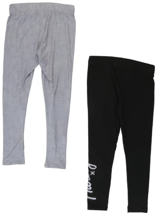 Thumbnail 2: Hurley Big Girls' 2-Pack Leggings 