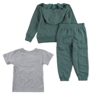 Thumbnail 2: Aeropostal Toddler 3-Piece Fleece Hoodie Jogger Set 