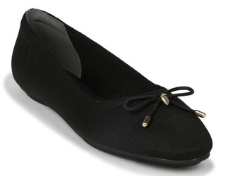 Thumbnail 1: ANNE KLEIN Women's Lucio iFlex Knit Round Toe Ballet Flat with Bow 