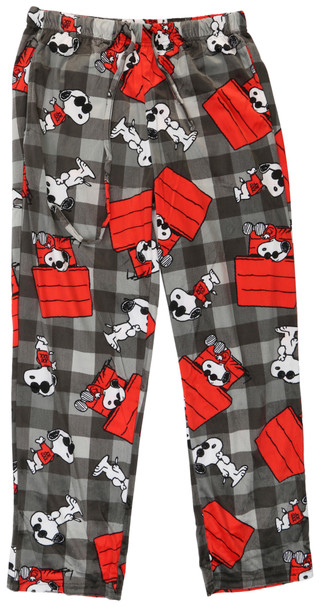 Thumbnail 1: Peanuts Men's Snoopy Doghouse Lounge Pajama Pants 