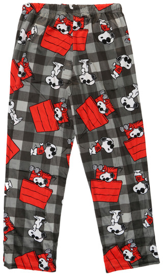 Thumbnail 2: Peanuts Men's Snoopy Doghouse Lounge Pajama Pants 