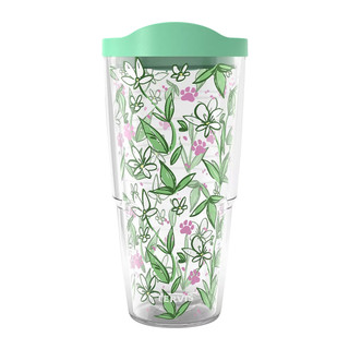 Thumbnail 1: Tervis Paw Print Perennial Travel Tumbler, 24 oz 