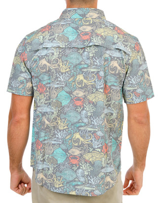 Thumbnail 2: AVID Men's Short Sleeve Submarine Button Down Shirt 