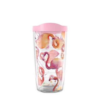 Thumbnail 1: Tervis 16 oz Flamingo Splash Print Acrylic Tumbler 