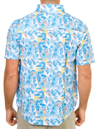 Thumbnail 2: AVID Men's Short Sleeve Islamorada Button Down Shirt 
