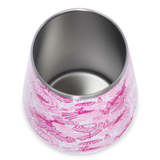 Thumbnail 2: Meteor PopUp Paradise Pink Stainless Steel Wine Tumbler, 12 oz 
