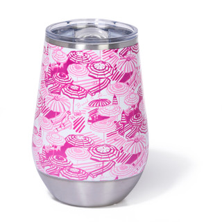 Thumbnail 1: Meteor PopUp Paradise Pink Stainless Steel Wine Tumbler, 12 oz 