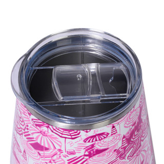 Thumbnail 4: Meteor PopUp Paradise Pink Stainless Steel Wine Tumbler, 12 oz 