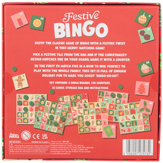 Thumbnail 2: Professor Puzzle 156 Pc Christmas Bingo Board Game Set  
