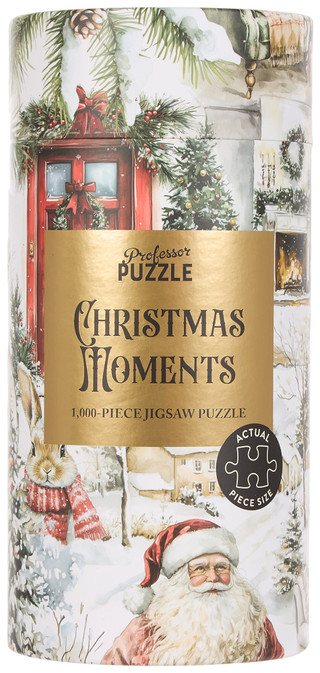 Thumbnail 1: Professor Puzzle 1000 Pc Christmas Jigsaw Puzzle & Poster Set 