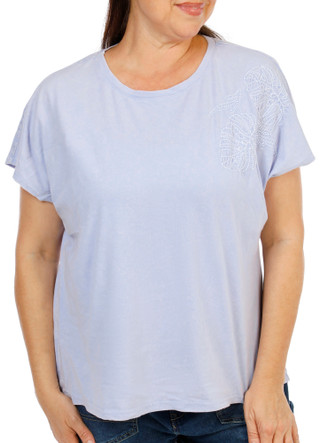 Thumbnail 2: Brisas Women's Short Sleeve Dolman Athleisure Top 