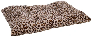 Thumbnail 1: Hello Pup! 28x42 Leopard Print Faux Fur Pet Bed 