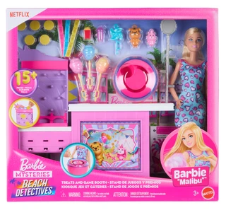 Thumbnail 1: Barbie Girls' Treats and Game Booth Doll Playset 