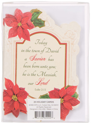 Thumbnail 2: Pooch & Sweetheart 20 Pk Christmas Blessings Nativity Cards with Envelopes  
