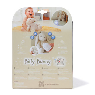 Thumbnail 2: CLOUD B Love Light Buddies Billy Bunny Plush Soother 