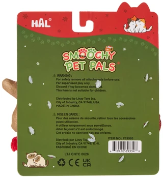 Thumbnail 2: Hal 6 Pk Christmas Smoochy Pet Pals Cat Toy Set 
