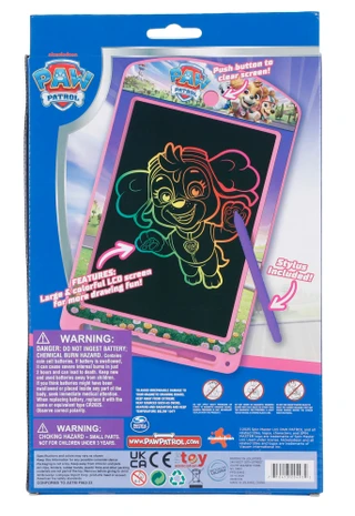 Thumbnail 2: Brooklyn Lollipop Paw Patrol Rainbow Electronic Doodle Board w/ Stylus 