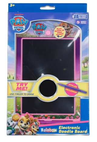 Thumbnail 1: Brooklyn Lollipop Paw Patrol Rainbow Electronic Doodle Board w/ Stylus 