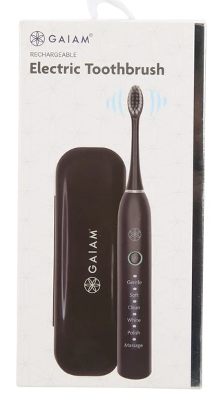 Thumbnail 1: GAIAM Rechargeable Electric Toothbrush with Case 
