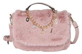 Thumbnail 1: Juicy Couture Plush Crossbody Bag with Handle & Charm Chain 