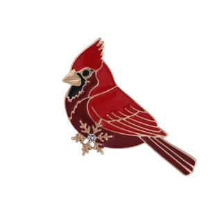 Thumbnail 1: Hallmark Red Christmas Cardinal Brooch 