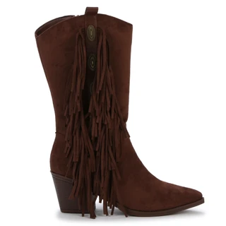 Thumbnail 3: Seven 7 Women's Gabriel Fringed Concho Boots with Metal Details 