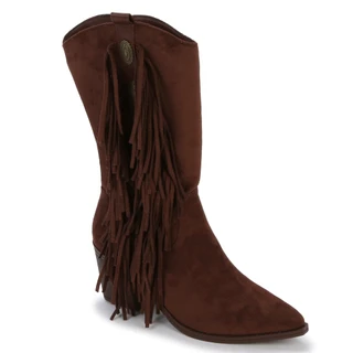 Thumbnail 1: Seven 7 Women's Gabriel Fringed Concho Boots with Metal Details 