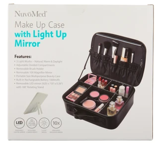 Thumbnail 2: Nuvo Med Makeup Case with Light Up Mirror 