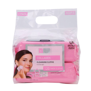 Thumbnail 1: Global Beauty Care 120 Ct Collagen Cleansing Wipes 