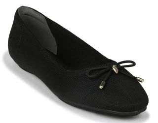Thumbnail 1: ANNE KLEIN Women's Lucio iFlex Knit Round Toe Ballet Flat with Bow 