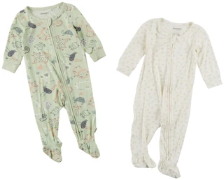 Thumbnail 1: HUGGIES Baby Boy's 2 Pc Animal Footie Pajamas 