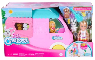 Thumbnail 1: Barbie Girls' Chelsea Doll & 2-in-1 Camper Playset 