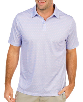 Thumbnail 1: Southern Palms Men's Short Sleeve Printed Performance Polo 