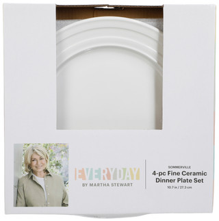 Thumbnail 2: MARTHA STEWART EVERYDAY Sommerville Cereal Bowl Set, 4-Piece, 6 in., White 