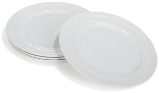 Thumbnail 1: MARTHA STEWART EVERYDAY Sommerville Cereal Bowl Set, 4-Piece, 6 in., White 