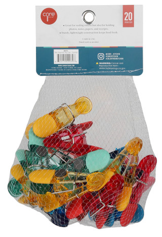 Thumbnail 2: CORE HOME Topanga Magnetic Bag Clips, 20-Piece Set 