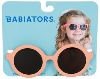 Thumbnail 1: Babiators Classic Round Peachy Keen Amber Lens Sunglasses for Kids 
