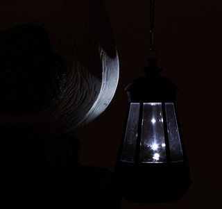 Thumbnail 3: . 17 in LED Sea Gull with Lantern on Piling 